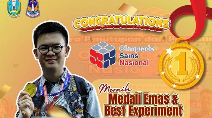 Ukir Sejarah, Wily Wijaya Raih Medali Emas OSN 2025 Bidang Kimia