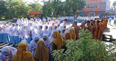 Hari pertama masuk sekolah SMADA gelar halal bihalal